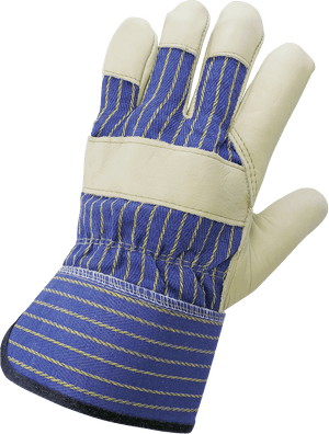 Premium Grain Cowhide Gunn Cut Leather Palm Gloves - 1900