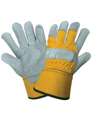 Premium Cowhide Leather Palm and Duck Safety Cuff Gloves - 2190