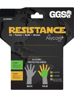 Gripster® Sport Premium Grain Goatskin Cut and Hypodermic Needle Resistant Gloves - AC2008SC
