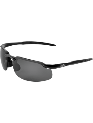 Swordfish® Smoke Anti-Fog Lens, Matte Black Frame Safety Glasses - BH1063AF