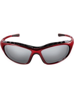 Steelhead® Silver Mirror Anti-Fog Lens, Shiny Red Frame Safety Glasses - LIMITED STOCK - BH13147AF