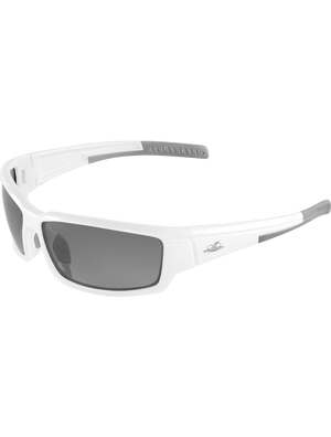 Maki® Silver Mirror Anti-Fog Lens, Shiny White Frame Safety Glasses - LIMITED STOCK - BH14187AF