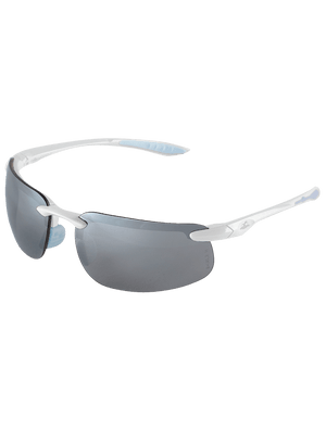 Swordfish®X Silver Mirror Lens, Shiny White Frame Safety Glasses - LIMITED STOCK - BH25187