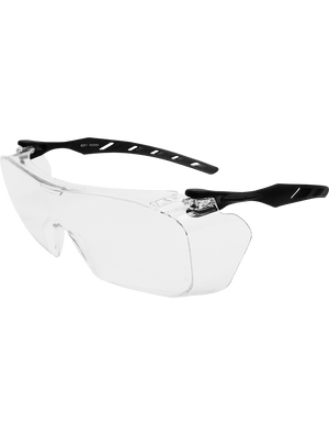 Over-The-Glass Clear Lens, Frosted Gray Frame Visitor Specs Safety Glasses - BH3131