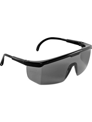 Kaku® Smoke Lens, Shiny Black Frame Safety Glasses - BH353