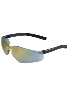 Pavon® Rainbow Mirror Lens, Frosted Black Frame Safety Glasses - BH5410