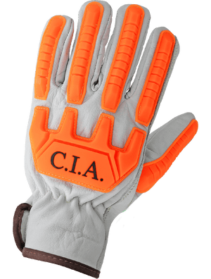 High-Visibility Cut and Impact Resistant Buffalo Leather Drivers Gloves - CIA7700