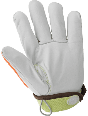 High-Visibility Cut, Impact, Oil, and Water-Resistant Premium Leather Drivers Gloves - CIA7900