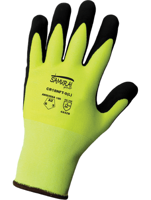 Samurai Glove® High-Visibility Cut, Abrasion, and Puncture Resistant Tuffalene® UHMWPE Anti-Static/Electrostatic Gloves - CR18NFT