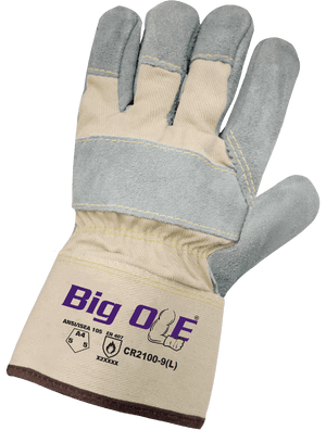 Big Ole® Cut, Abrasion, and Puncture Resistant Premium Leather Palm Gloves - CR2100