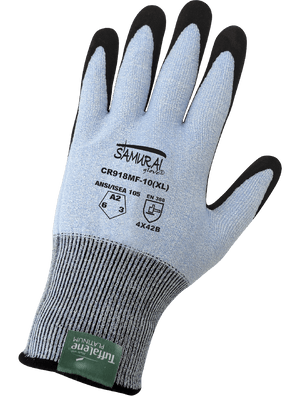 Samurai Glove® Lightweight Cut Resistant Gloves Made With Tuffalene® Platinum - CR918MF
