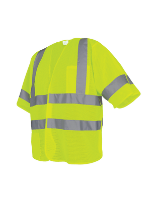 FrogWear® HV Lightweight Mesh Polyester Breakaway Safety Vest - GLO-011BA