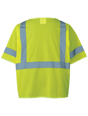 FrogWear® HV Self-Extinguishing High-Visibility Short-Sleeved Safety Vest - GLO-011FR