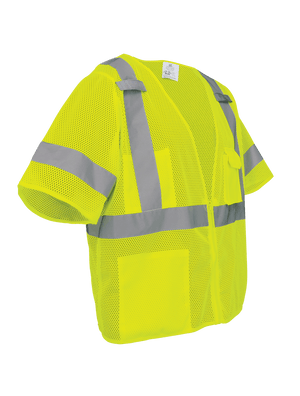 FrogWear® HV Mesh Polyester Short-Sleeved Vest - GLO-011
