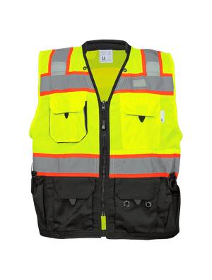 FrogWear® HV Premium High-Visibility Surveyors Safety Vest - GLO-099
