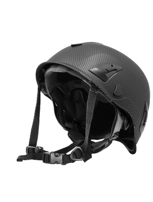 Bullhead Safety™ Head Protection - Matte Black Graphite Climbing Style Protective Helmet with Six-Point Ratchet Suspension and Four-Point Chin Strap - HH-CH1-CB