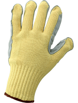 String Knit Cut Resistant Leather Palm Gloves - K300LFE