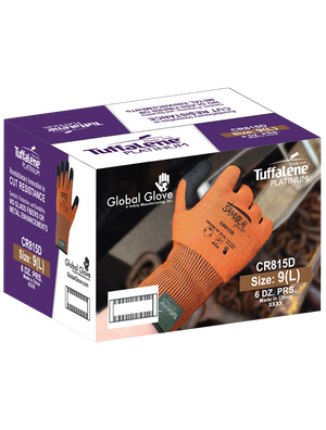 Samurai Glove® High-Visibility Cut Resistant Coated Touch Screen Gloves Made with 15-Gauge Tuffalene® Platinum - CR815D