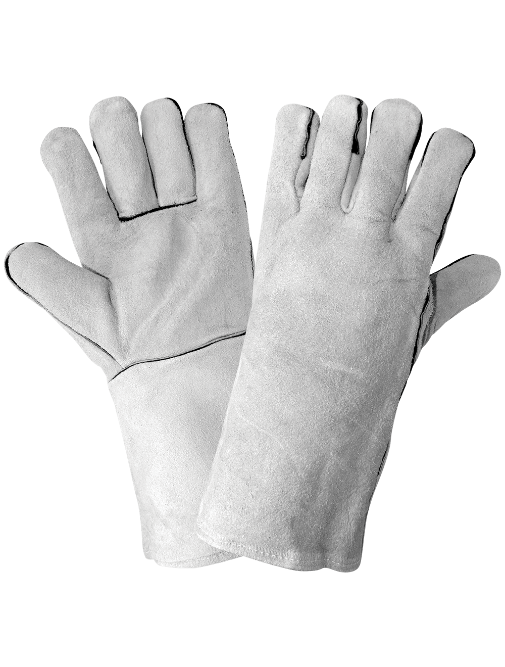Economy-Grade Split Cowhide Welder Gloves - 1200GE