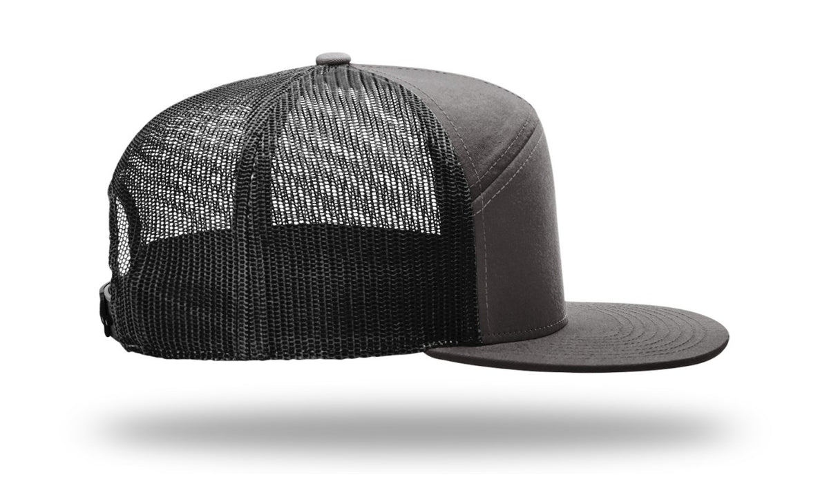 HawYee 7 Panel Adjustable Bill - Dark Grey