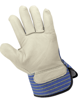 Premium Grain Cowhide Gunn Cut Leather Palm Gloves - 1900