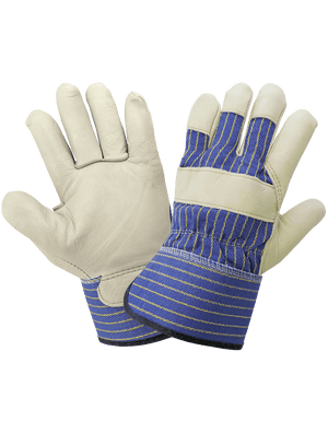 Premium Grain Cowhide Gunn Cut Leather Palm Gloves - 1900