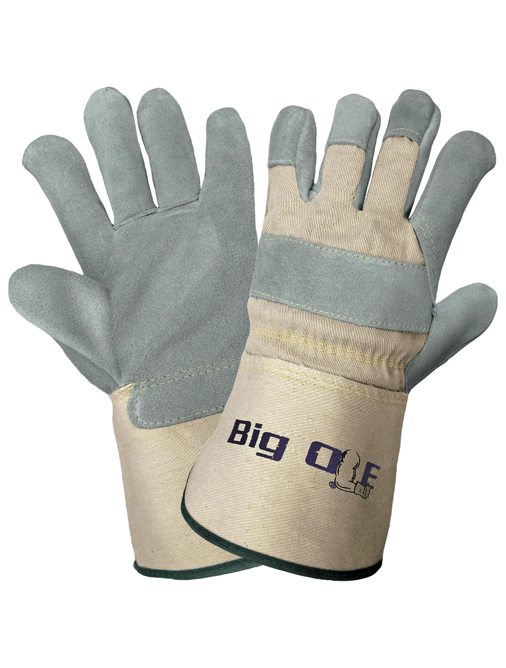 Big Ole® Premium Side Select Split Cow Leather Palm Gloves - 2100GC