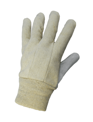 Economy Split Cowhide Leather Palm Gloves with Knit Wrist - 2300KW
