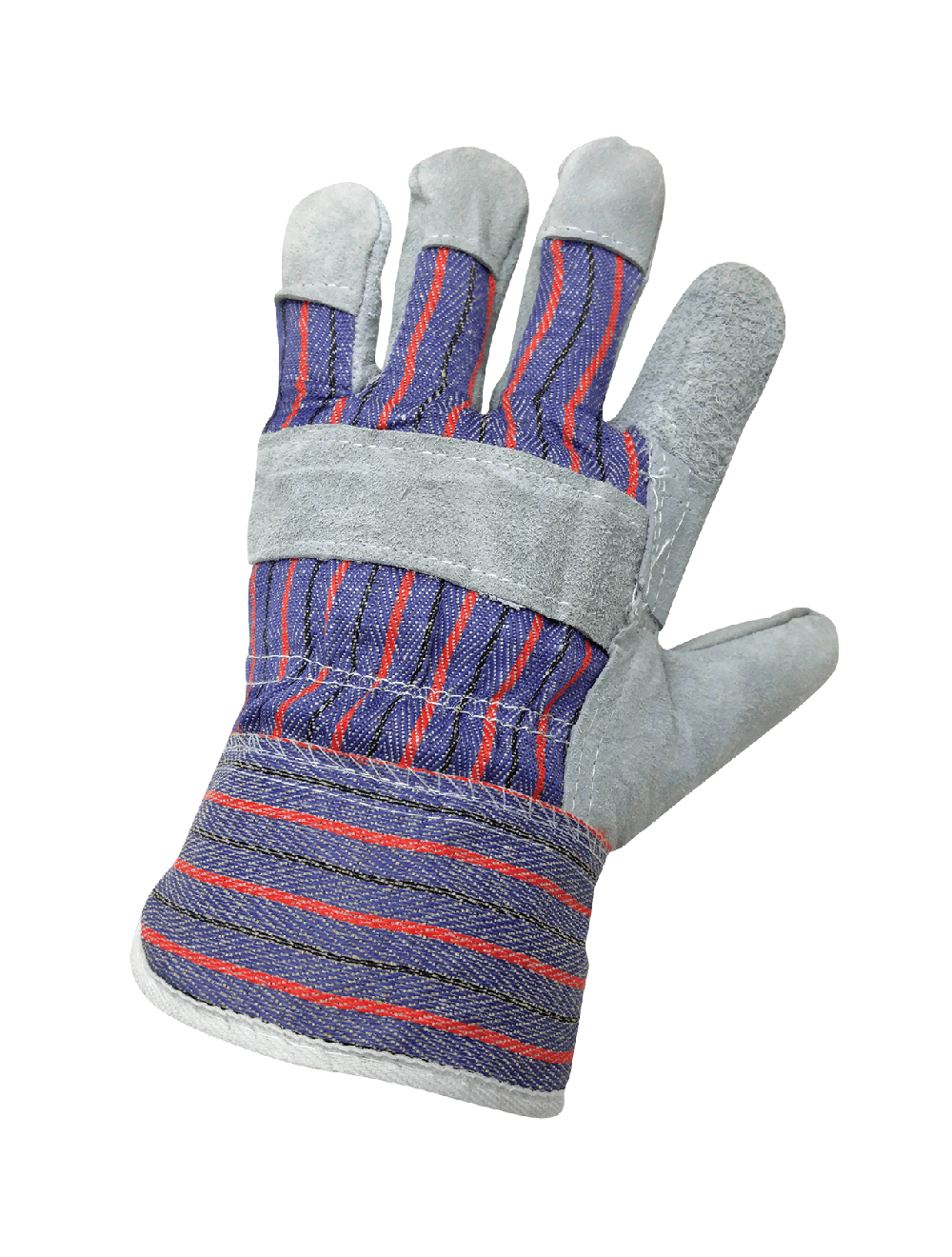 Economy Patch Palm Split Cowhide Leather Gloves - 2350PP