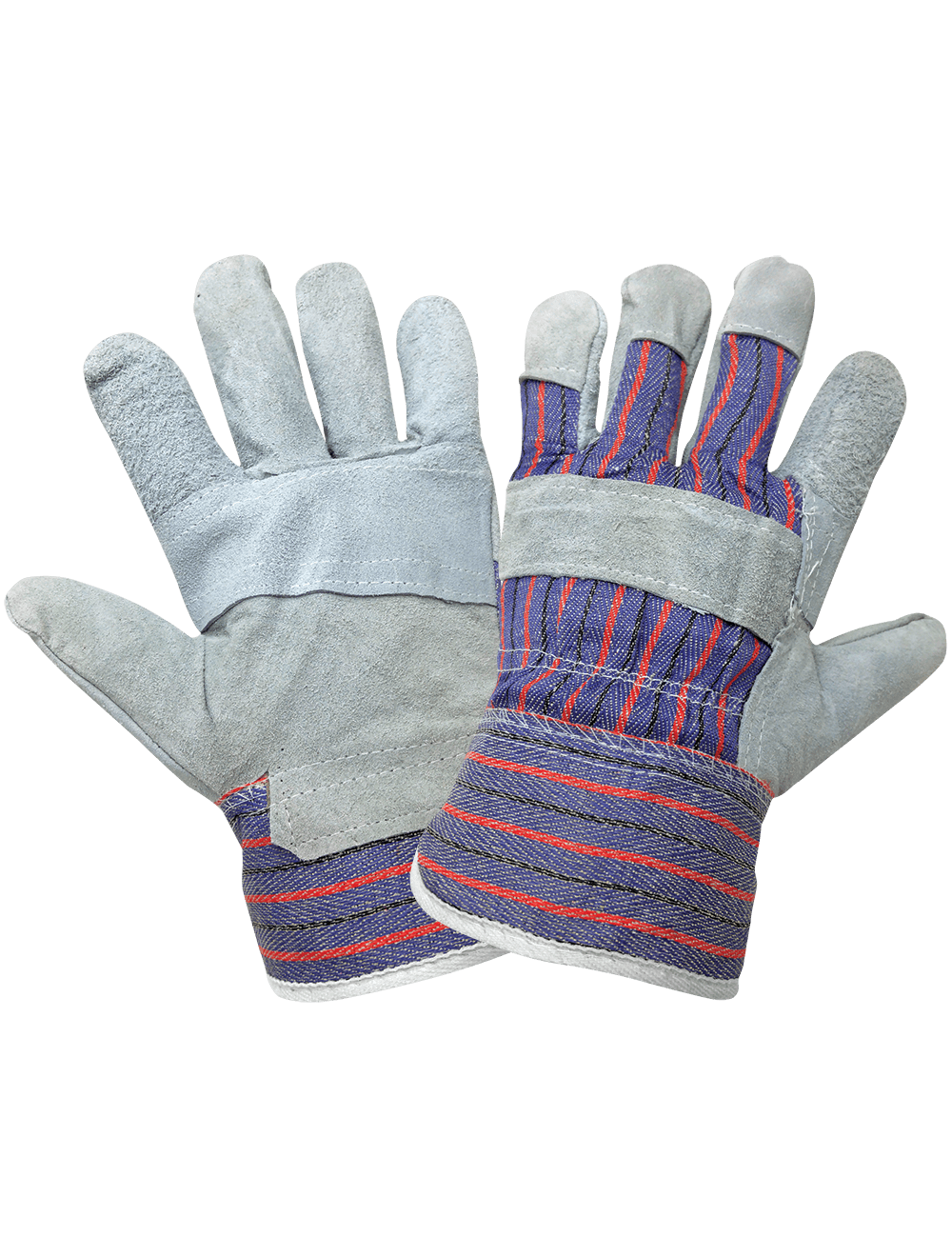 Economy Patch Palm Split Cowhide Leather Gloves - 2350PP