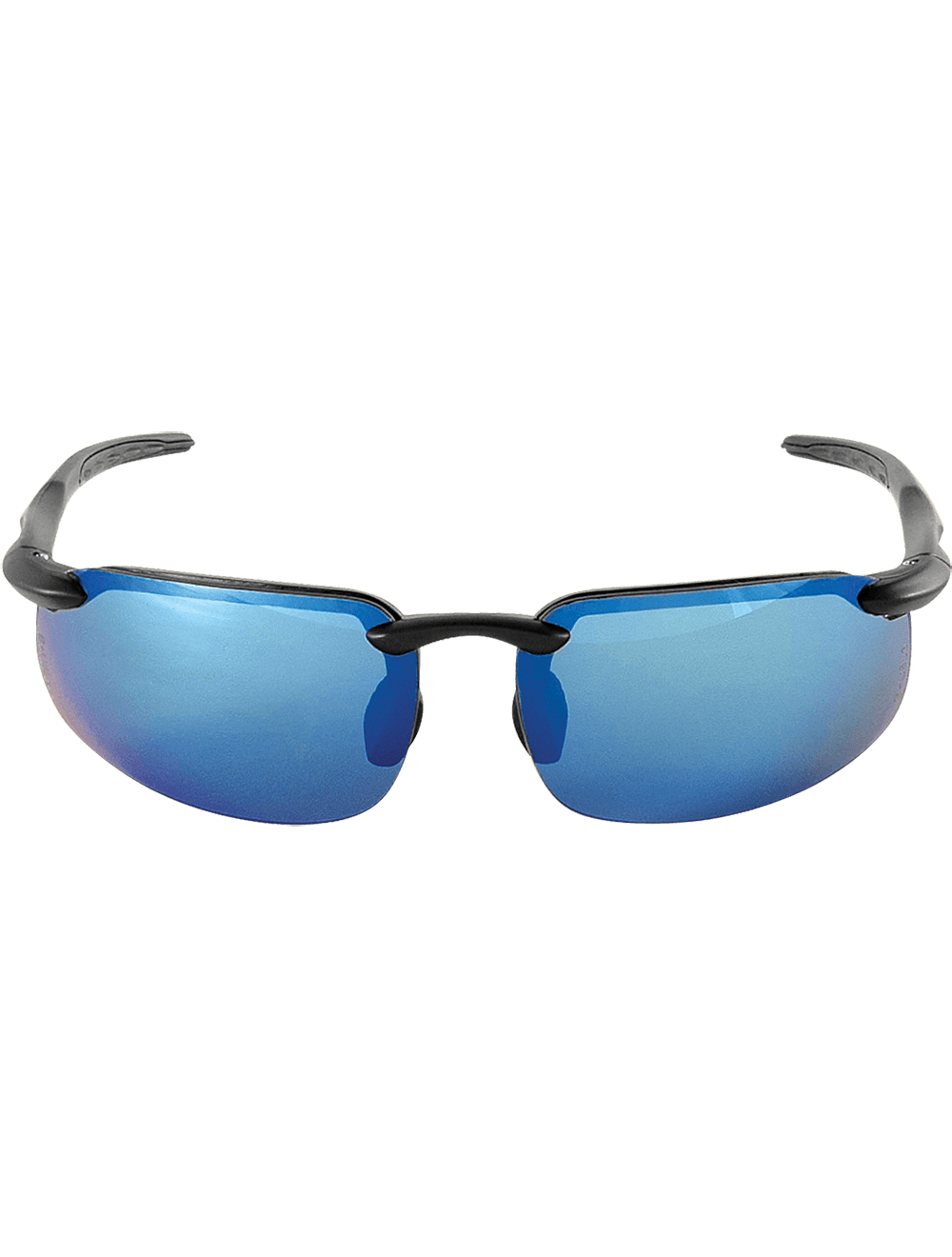 Swordfish® Blue Mirror Polarized Lens, Matte Black Frame Safety Glasses - BH106129