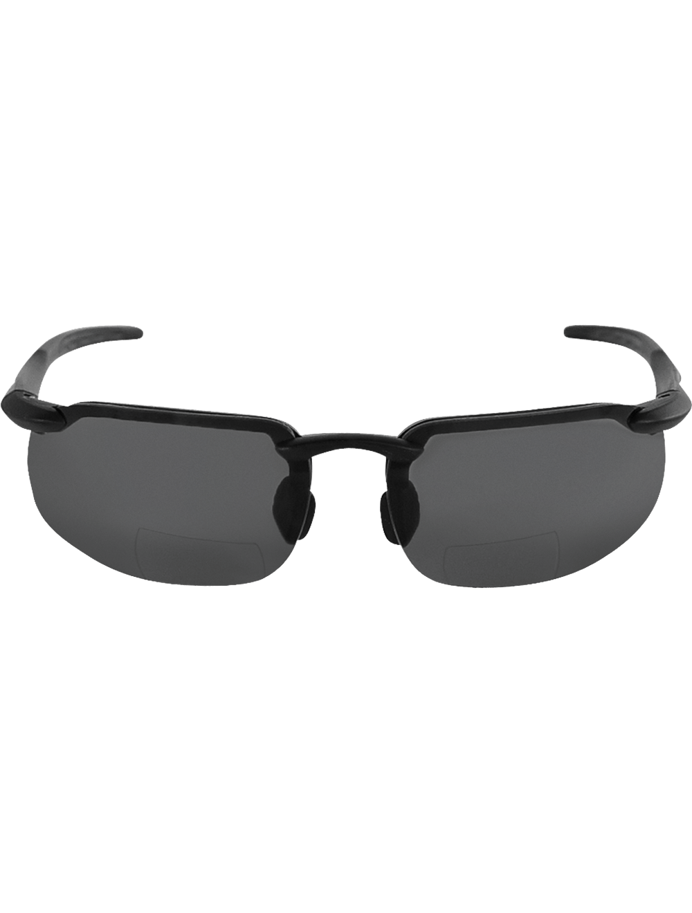 Swordfish® Smoke 1.0 Diopter Bifocal Reader Style Lens, Matte Black Frame Safety Glasses - LIMITED STOCK - BH106310