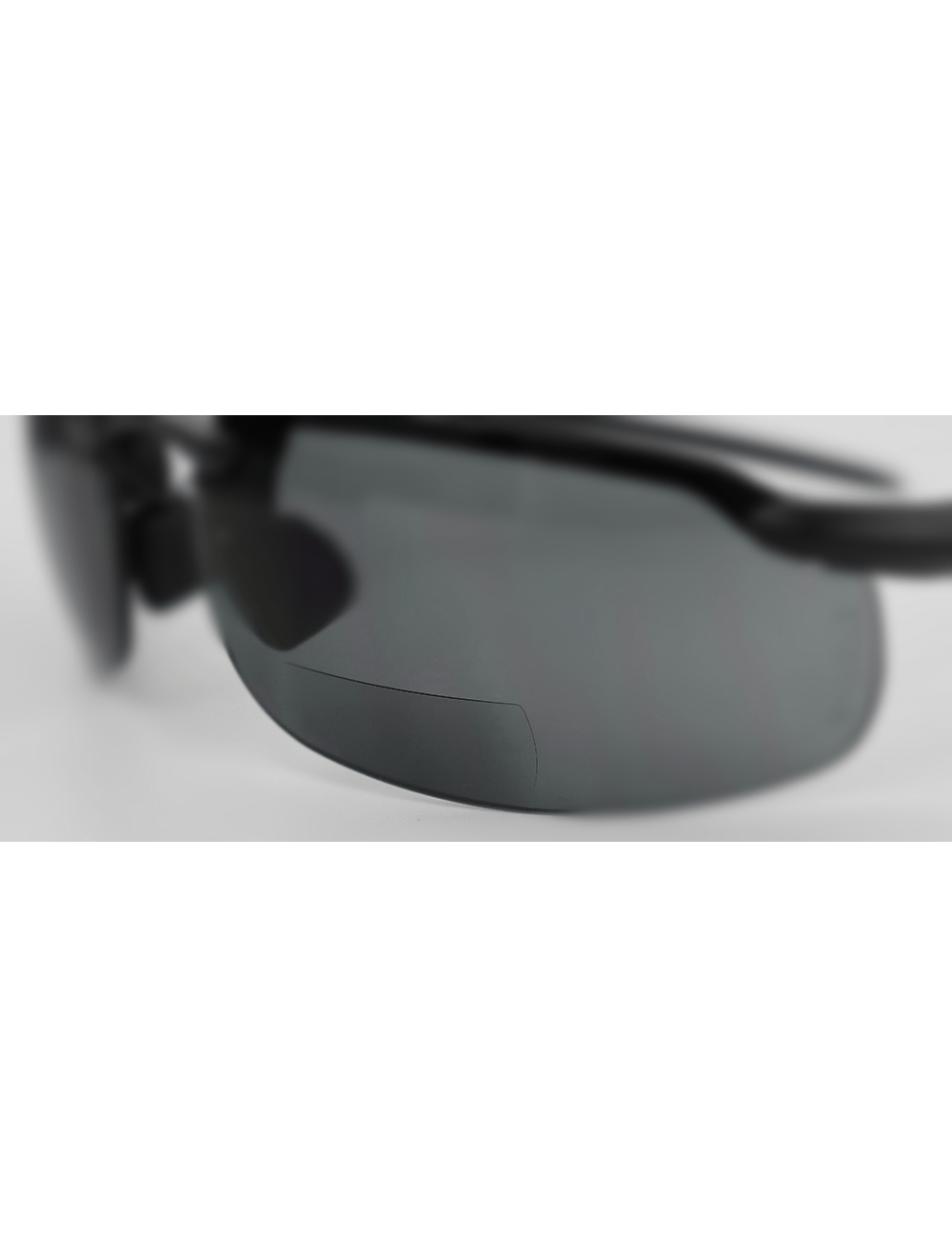 Swordfish® Smoke 2.0 Diopter Bifocal Reader Style Lens, Matte Black Frame Safety Glasses - LIMITED STOCK - BH106320