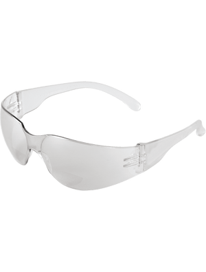 Torrent™ Clear 2.5 Diopter Bifocal Reader Style Lens, Frosted Clear Frame Safety Glasses - BH11125
