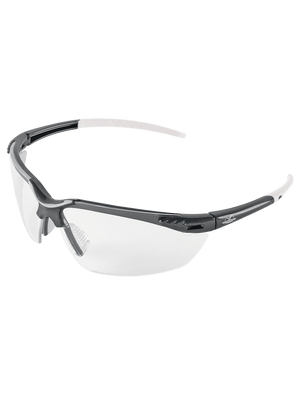 Mojarra® Clear Anti-Fog Lens, Shiny Pearl Gray Frame Safety Glasses - BH1191AF