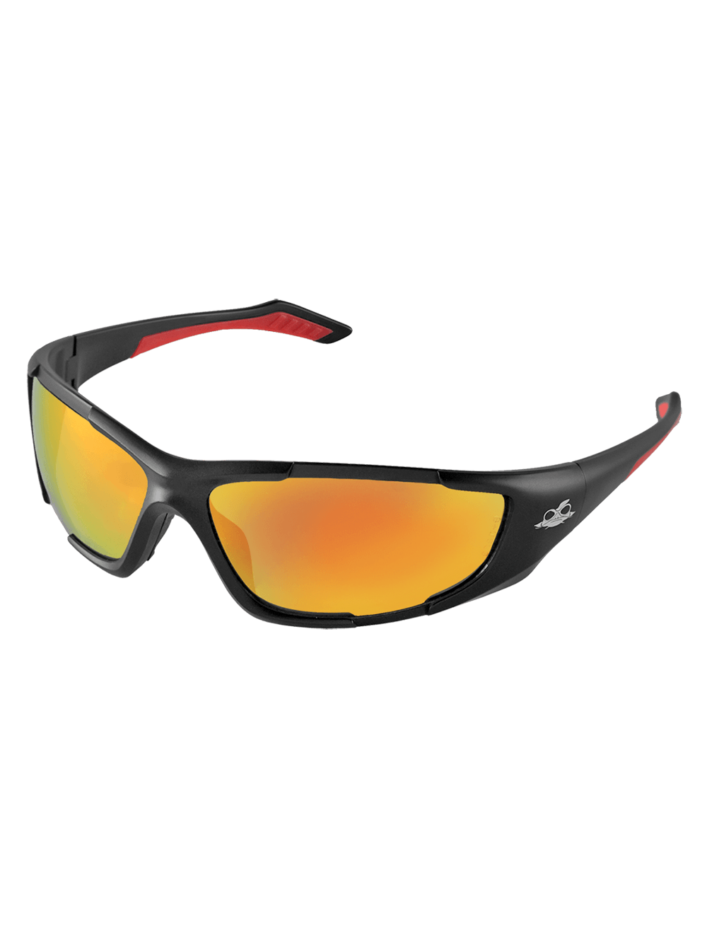 Javelin™ Red Mirror Lens, Matte Black Frame Safety Glasses - BH12610
