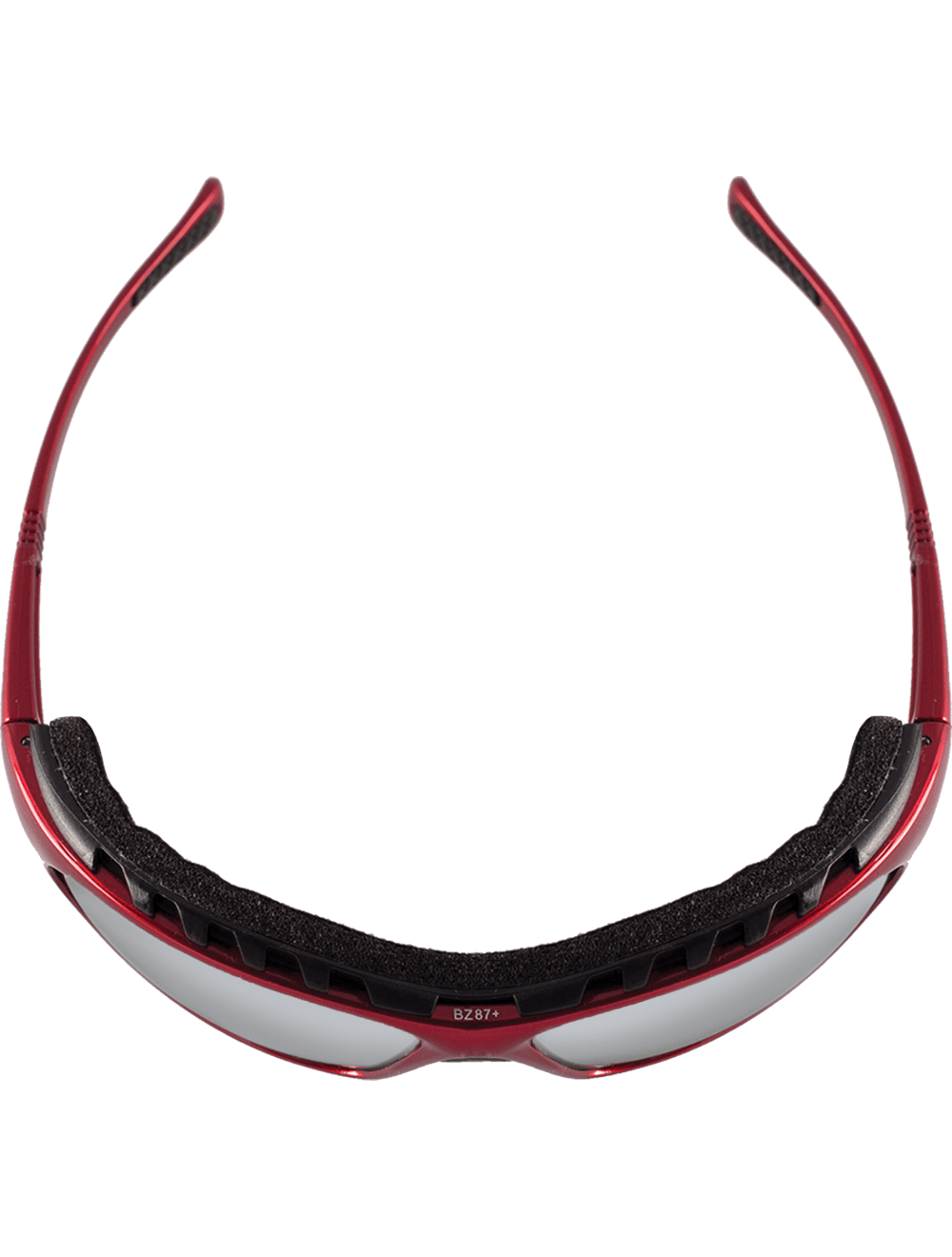 Steelhead® Silver Mirror Anti-Fog Lens, Shiny Red Frame Safety Glasses - LIMITED STOCK - BH13147AF