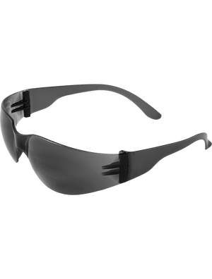 Torrent™ Smoke 1.0 Diopter Bifocal Reader Style Lens, Frosted Black Frame Safety Glasses - LIMITED STOCK - BH13310