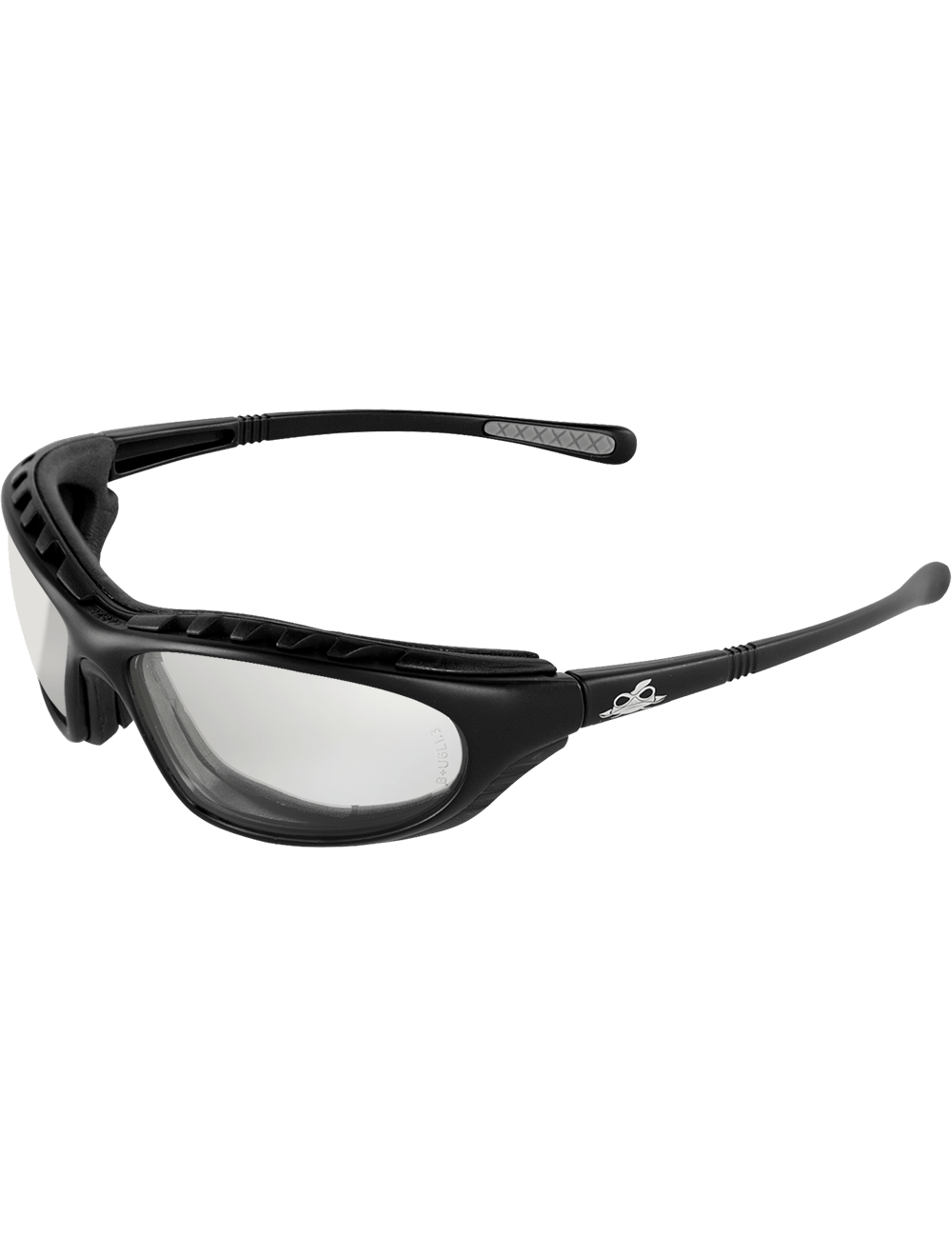 Steelhead® Indoor/Outdoor Anti-Fog Lens, Matte Black Frame Safety Glasses - BH1366AF