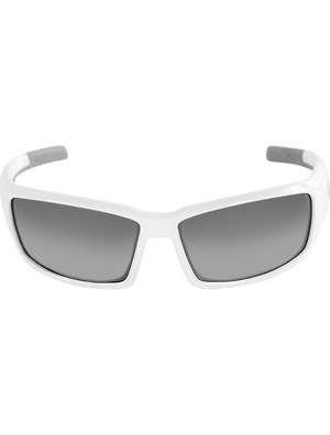 Maki® Silver Mirror Anti-Fog Lens, Shiny White Frame Safety Glasses - LIMITED STOCK - BH14187AF