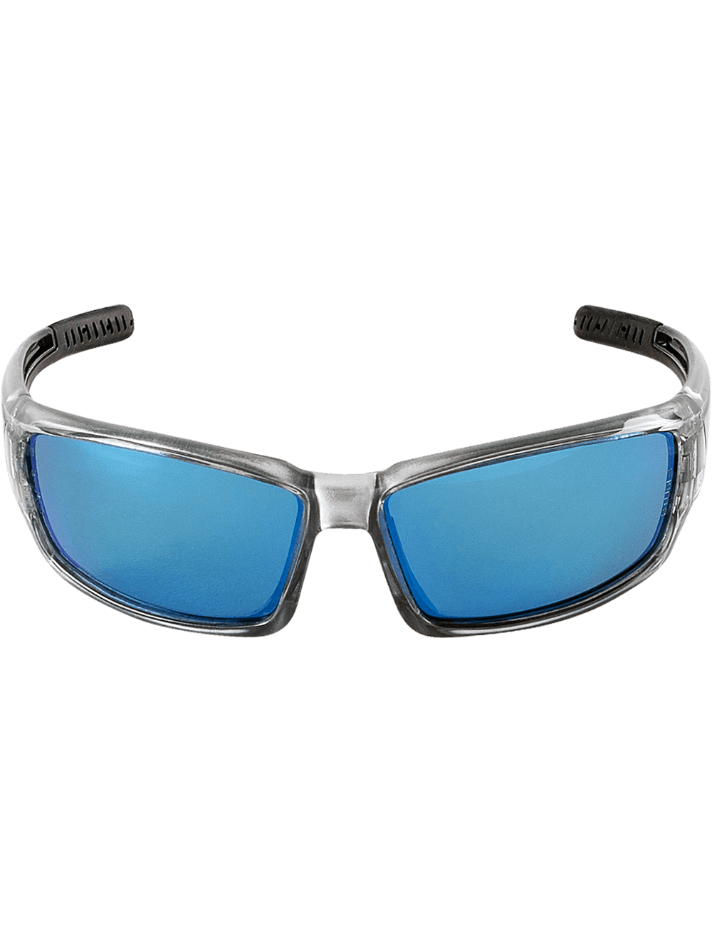 Maki® Blue Mirror Polarized Lens, Silver Inlay Frame Safety Glasses - BH14209