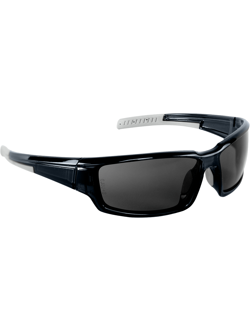 Maki® Smoke Anti-Fog Lens, Crystal Black Frame Safety Glasses - BH1433AF