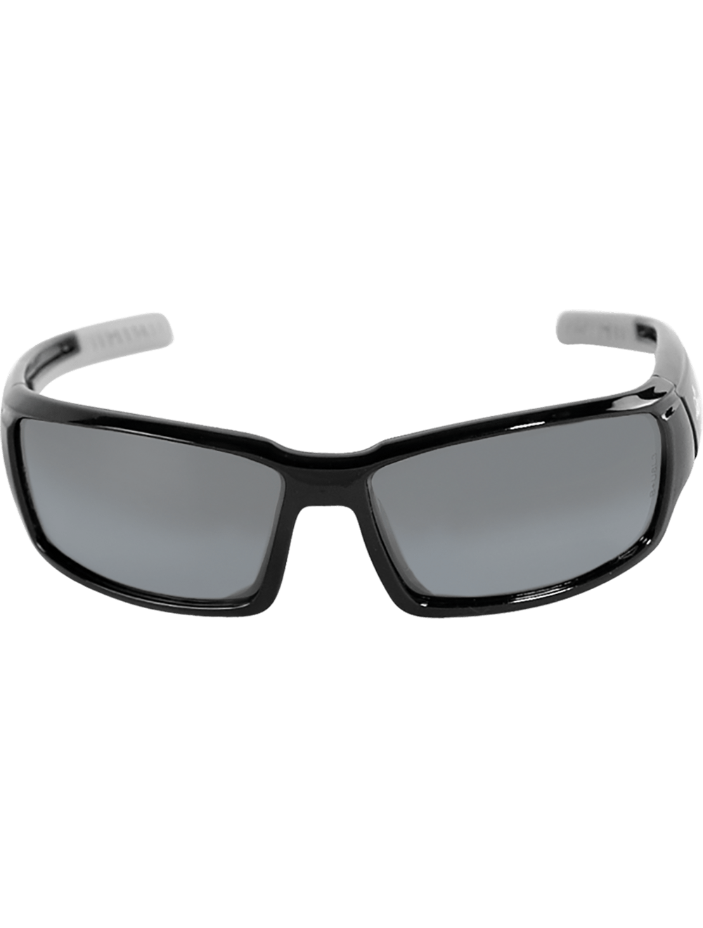 Maki® Silver Mirror Polarized Lens, Shiny Black Frame Safety Glasses - BH145712