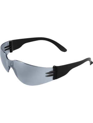 Torrent™ Silver Mirror Lens, Matte Black Frame Safety Glasses - BH147