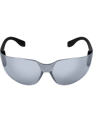 Torrent™ Silver Mirror Lens, Matte Black Frame Safety Glasses - BH147