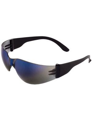 Torrent™ Blue Mirror Lens, Matte Black Frame Safety Glasses - BH149