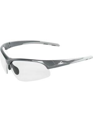 Wahoo® Clear Anti-Fog Lens, Shiny Pearl Gray Frame Safety Glasses - BH1691AF