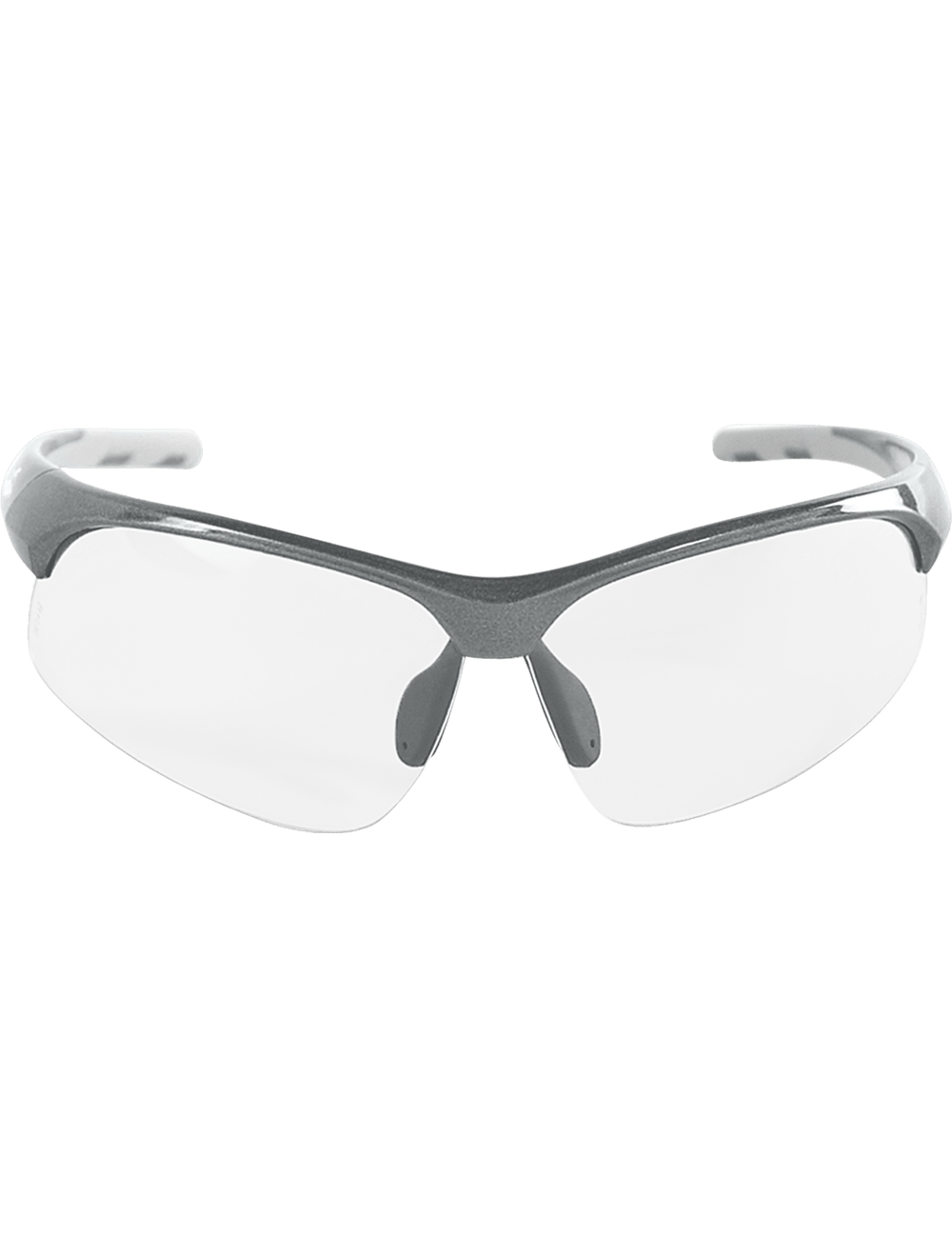 Wahoo® Clear Anti-Fog Lens, Shiny Pearl Gray Frame Safety Glasses - BH1691AF