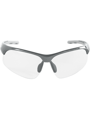 Wahoo® Clear Anti-Fog Lens, Shiny Pearl Gray Frame Safety Glasses - BH1691AF