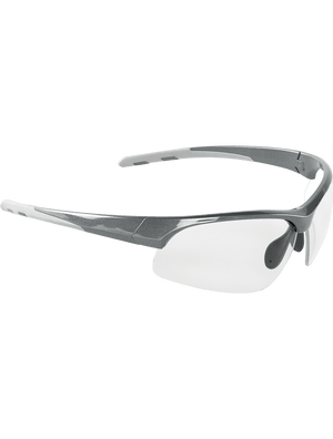 Wahoo® Clear Anti-Fog Lens, Shiny Pearl Gray Frame Safety Glasses - BH1691AF